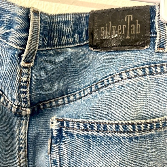 Vintage 90's Levi’s silverTab Straight+Relaxed W38 L32 100% Cotton Jeans 1998 - Picture 5 of 8